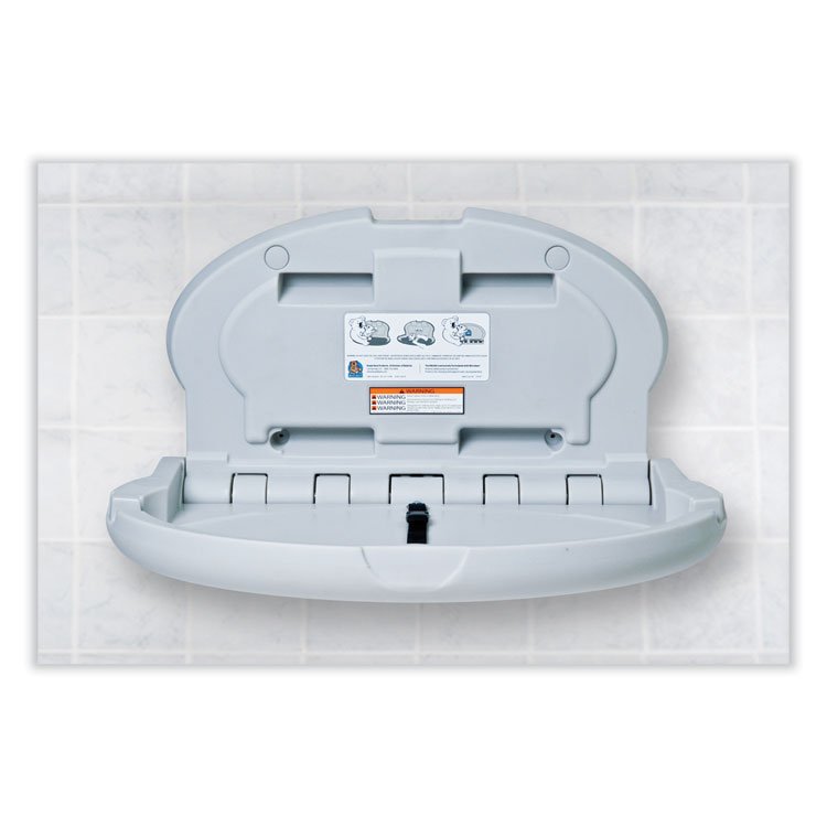 BOBRICK WASHROOM KB208 Oval Wall Mounted, 34 x 21, Gray (KKPKB20801)